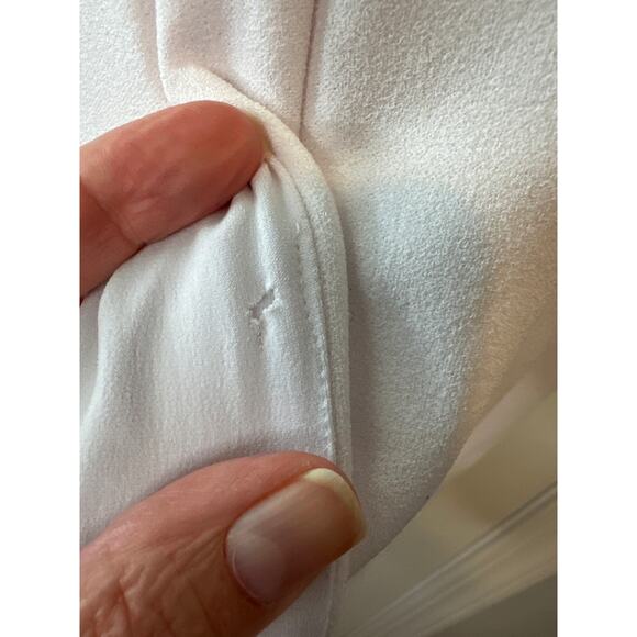 NWT Nookie Neptune White Off Shoulder Gown Dress Large Bridal Prom Formal - Picture 8 of 11